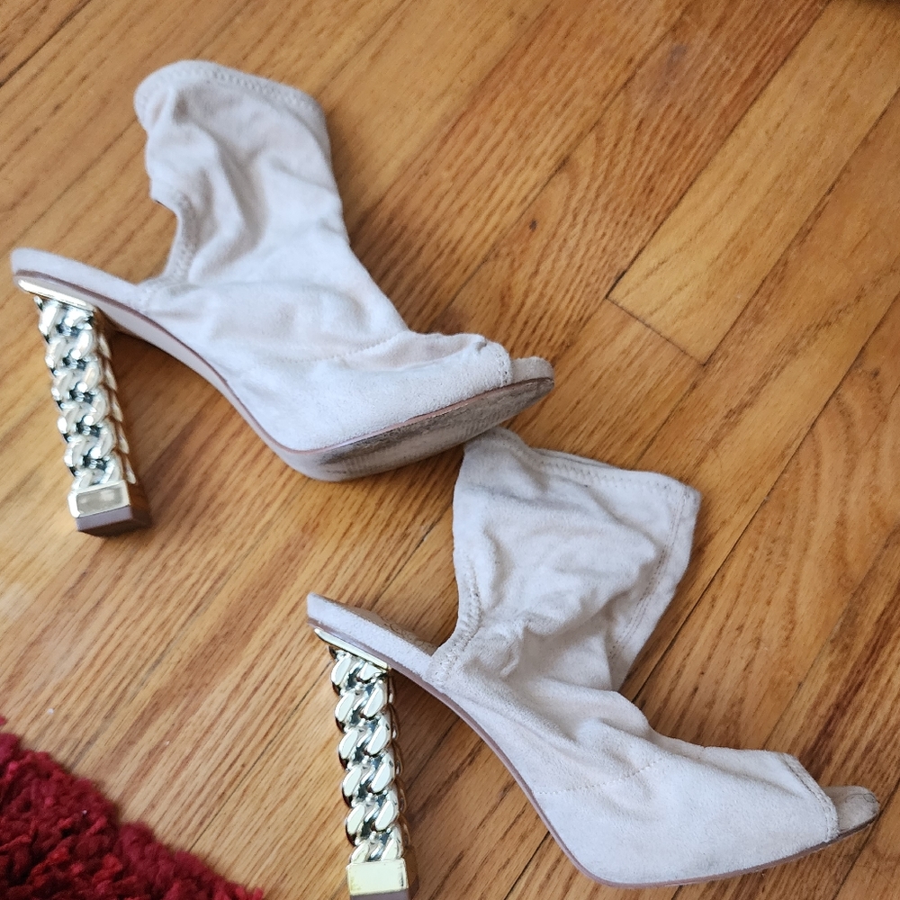 Cute Open Back Booties